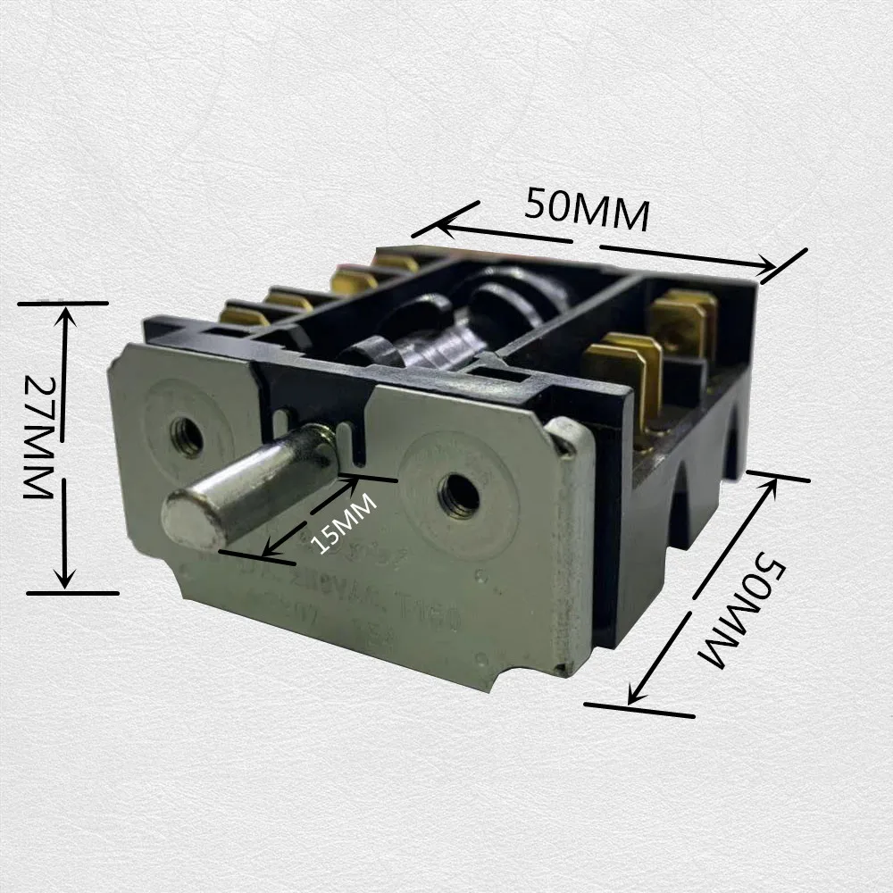 360 градусов поворотный электрические Мощность ручка переключателя 20A 16A 250V переключатель передач Multi диапазон печь переключатель
