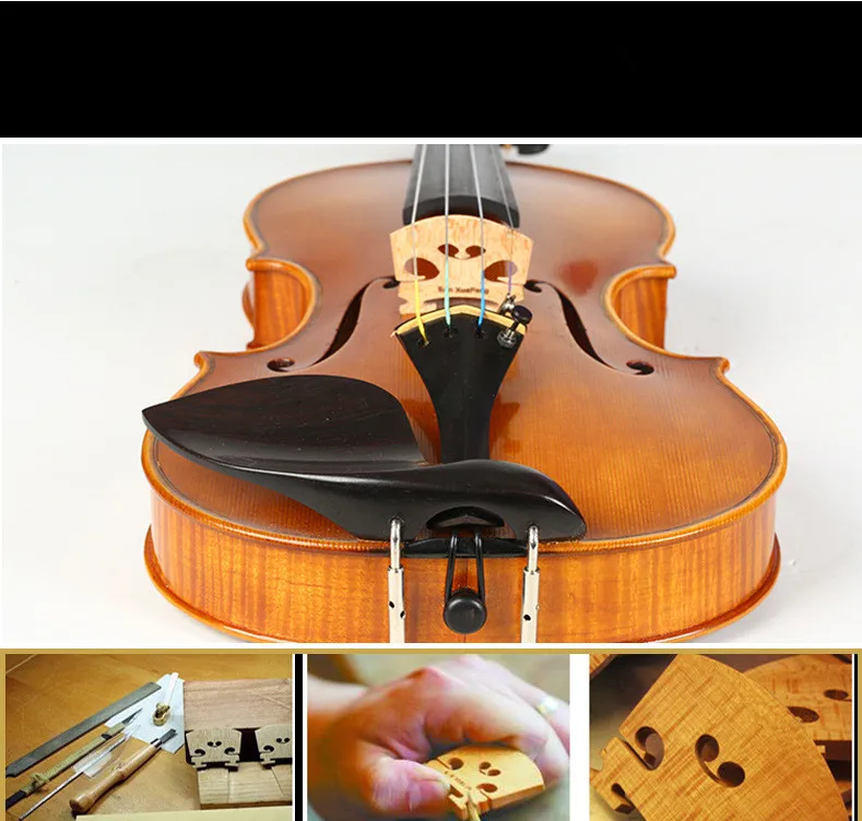 ZONAEL скрипка соло 4/4 древесина хвойного дерева, ели матовая отделка цельная деревянная скрипка ремесло полосы o Профессиональный performan