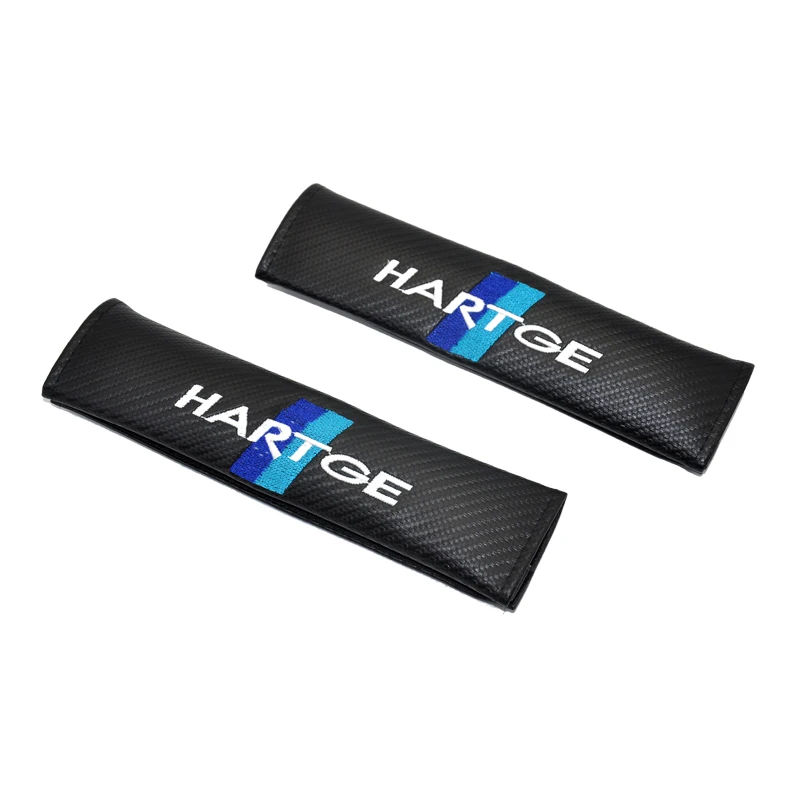 M Sport Logo Carbon Fiber Car styling Accessories Sealt Belt Shoulders Pad Truck Cover Pair Pack M3 M5 M6 X1 X3 X5 X6 E46 E39 E36 E60 E34 E90 E65 E70 E53 E87