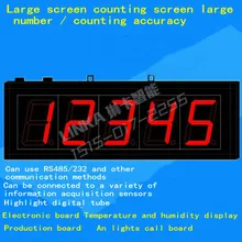 Счетчик Электронная доска светодиодный производственная доска 4-20mA аналоговый дисплей Панель подсчета времени доска может быть настроена