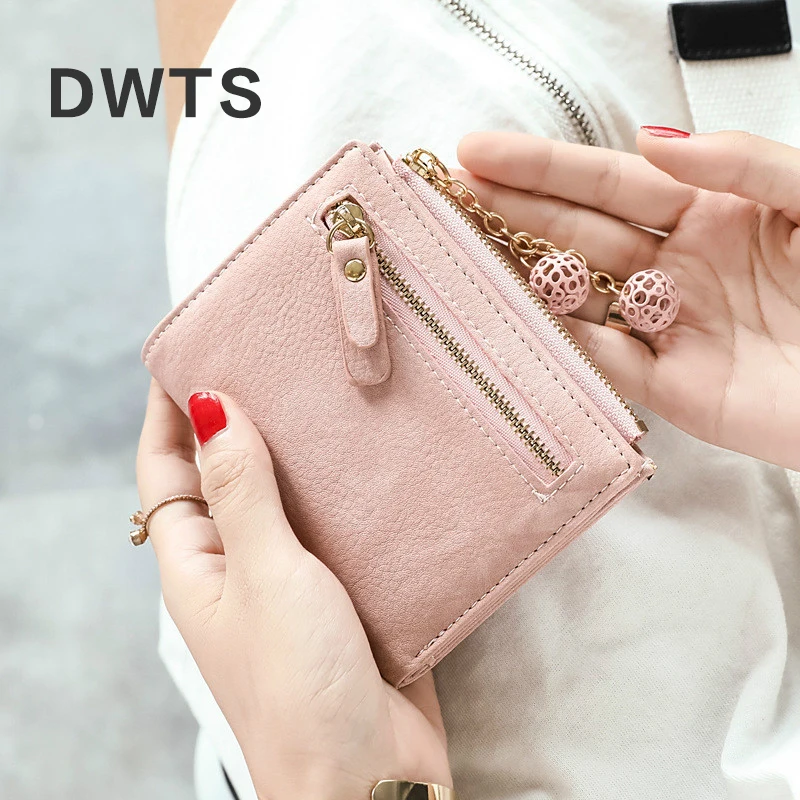 

2018 New Wallet Female Leather Short Student Small Fresh Multi-function Folding Womens Wallets and Purses Luxury Wallet Purse