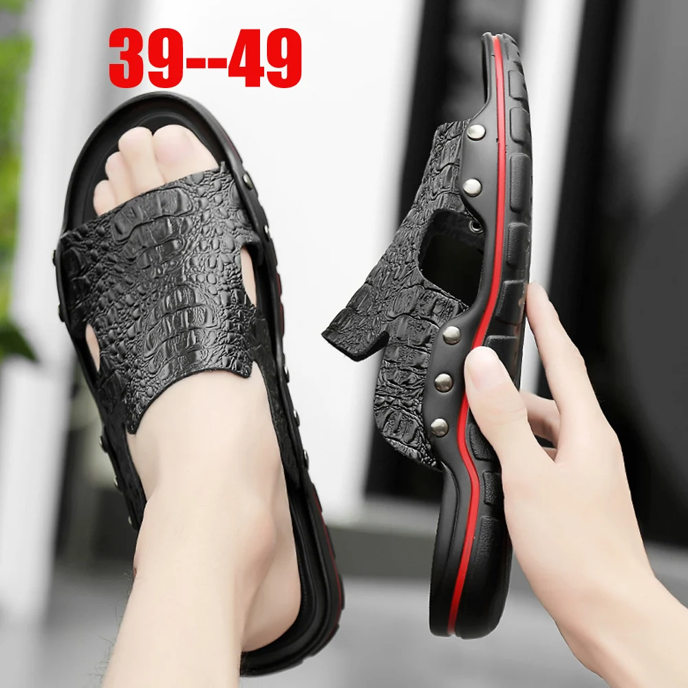 

Men's summer sandals casual shoes men sneakers breathable slippers fashion 2019 shoes for male flip flop BIG SIZE 47 49 hombre