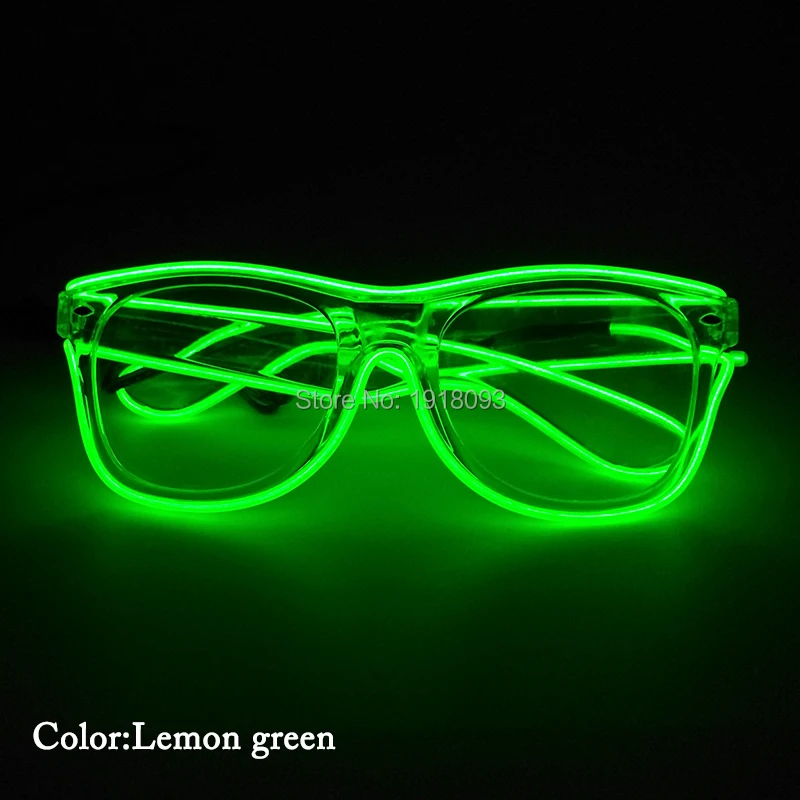 Glowing Product 5pieces EL Wire Glasses with DC-3V Steady on Driver Novelty Lighting Props Festival Glow Party | Лампы и освещение