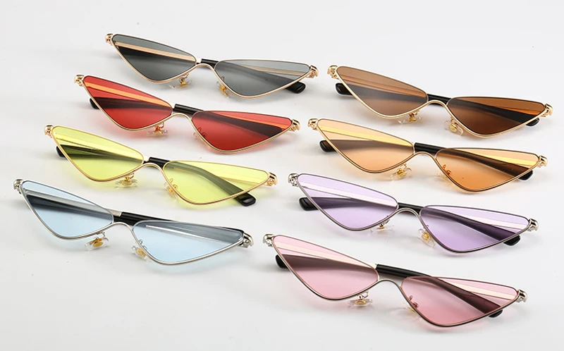 Metal Cat Eye Sunglasses Female detail (3)