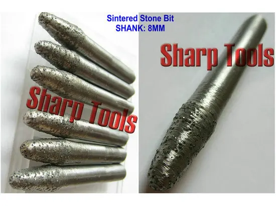 

Free Shipping 3pc 20 Degree 8mm Sintered Stone Diamond Router Bits, Stone Diamond Tools Engraving Bits for Tile Granite CNC Kit
