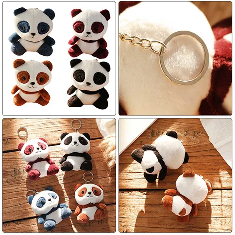 

10cm Cute Cartoon Panda Plush Stuffed Animal Toys For Baby Infant Soft Cute Lovely Doll Gift Present Doll Children Toys 2019