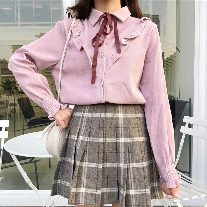 Школьная форма в японском стиле blusa feminina весенние костюмы для девочек белая