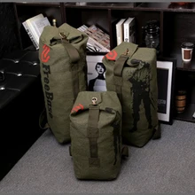 Canvas Portable Travel Luggage Backpack Army Outdoor Bag For Hiking Camping Men Tactical Rucksack Military Backpack