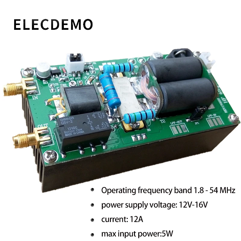 Новый MINIPA DIY KITS 100 Вт SSB линейный ВЧ усилитель мощности для YAESU FT-817 KX3 heastink cw