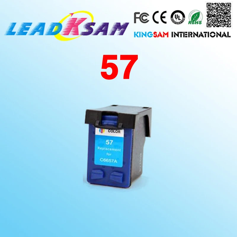 1х совместимый чернильный картридж для hp57 57XL 1100 1110 1200 1205 1209 1210 1210A2L 1210V принтера |