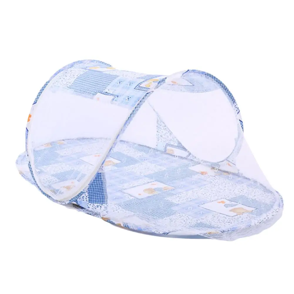 Folding Mosquito Net Portable Pop Up Travel Bed Cartoon Mosquito