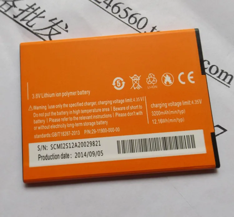 100 Original Elephone P2000 Battery Large 3200mAh For Elephone P2000C Smart Mobile Phone