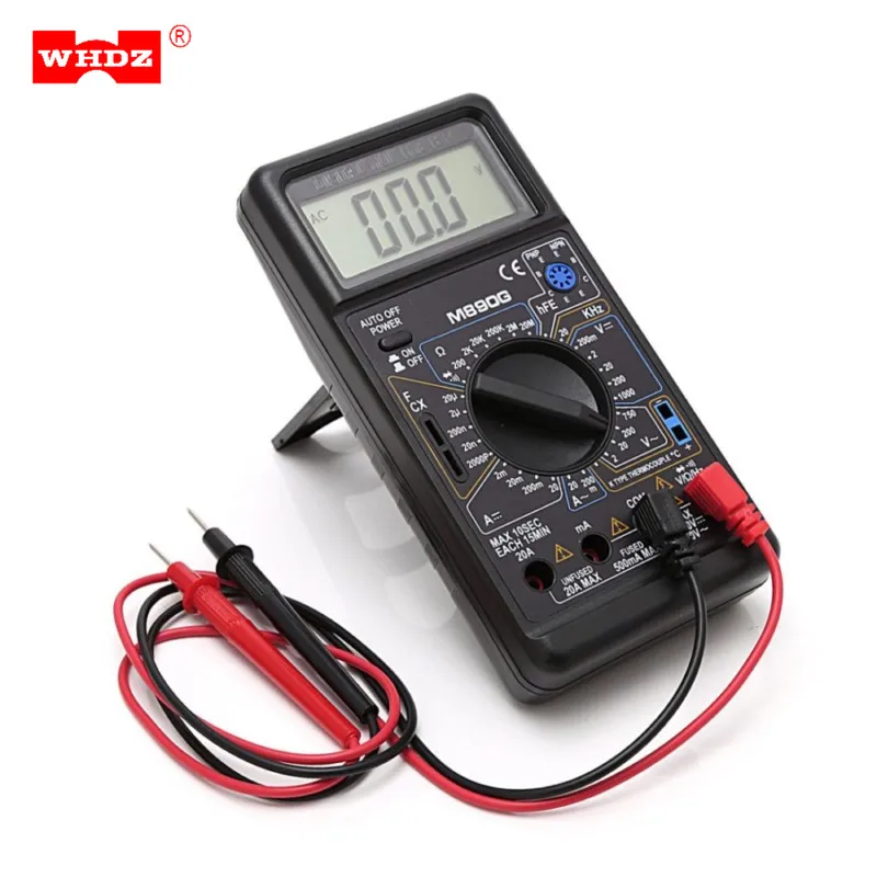WHDZ M890G цифровой мультиметр AC DC напряжение Ом Электрический измеритель Амперметр
