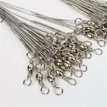 60 unids Montón de Plata 8 kg/10 kg/12 kg de Agua Salada Stianless Línea Líder del Alambre de Pesca Herramientas de Pesca accesorios de pesca acesorios