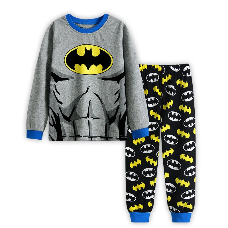 

Hot Style Children's Girls Boys Pajamas Set Spider Man Batman Pajama Sleepwear Home Clothes Set Kids Homeward Nightwear Suits