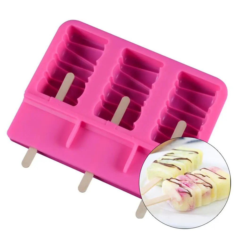 Popsicle Silicone Molds BPA Free Ice Cream Bar Mold Non toxic