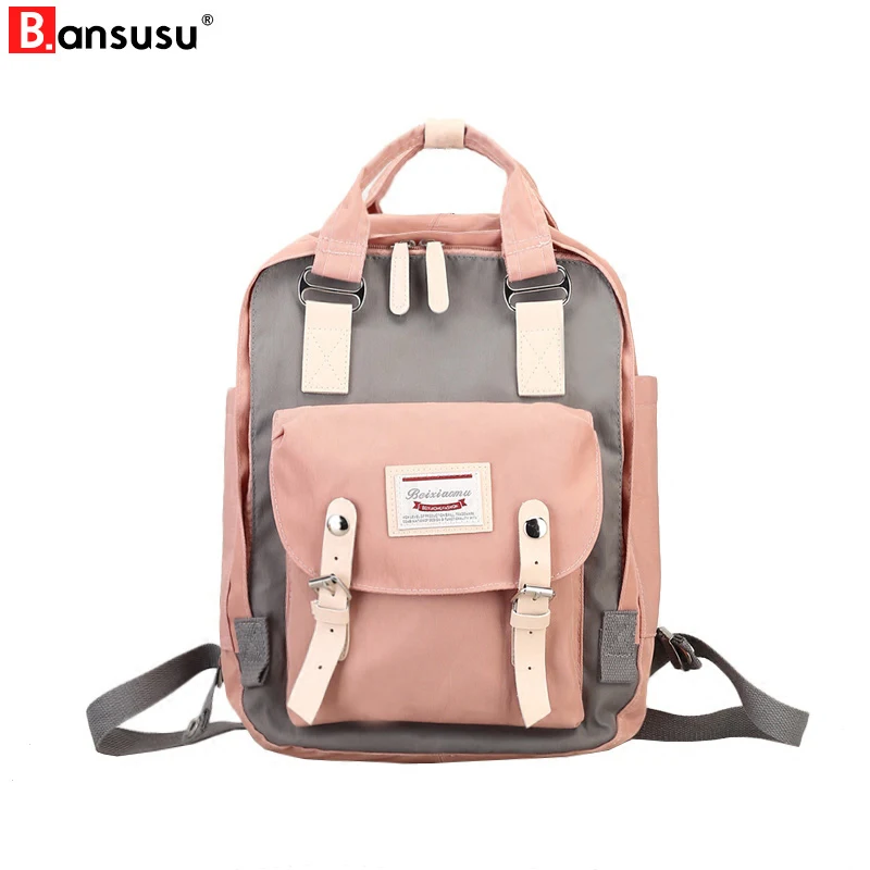 

Harajuku Waterproof Canvas Women Backpacks Korean Fresh School Bag For Teenager Girl Preppy Style Travel Daily Back Pack Bags