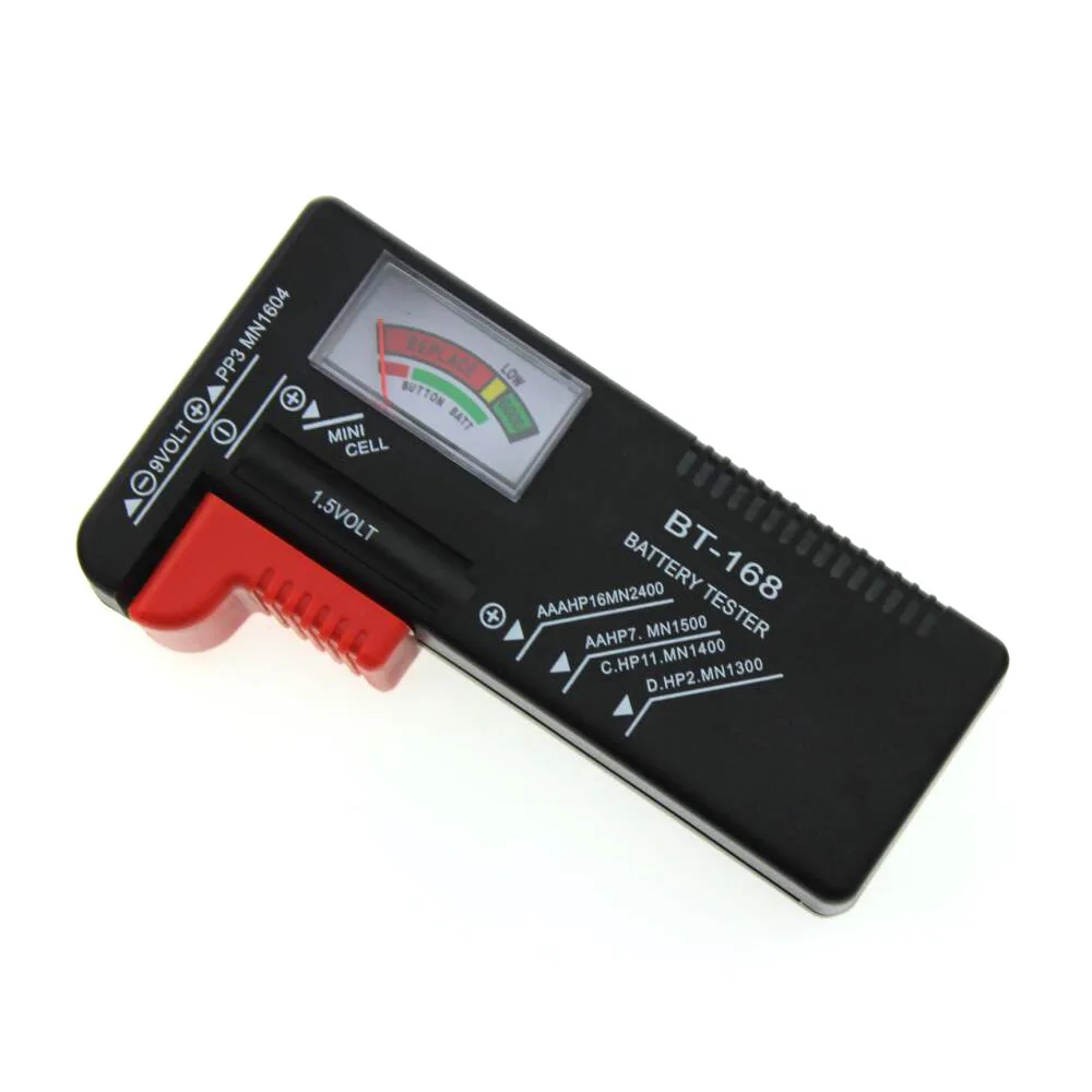 BT-168 AA/AAA/C/D/9 V/1,5 V батареи Цифровой тест Универсальный кнопочный элемент батареи цветной кодовый измеритель показывает Вольт Тест er