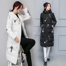 Зимние Пальто Женщин Утолщение Длинный Жакет для Женщин Вниз Хлопка Пальто Зимние Парки Женщина Теплый Снег И Пиджаки Женские Пальто Одежда