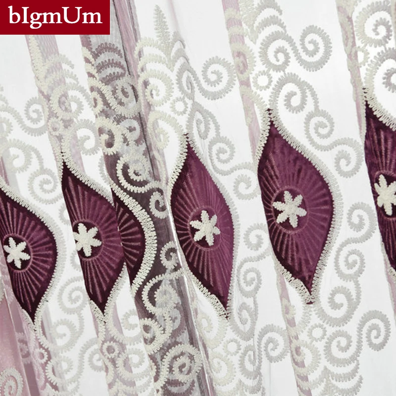 Роскошные современные затемняющие шторы bIgmUm Embroid для гостиной дизайнерские
