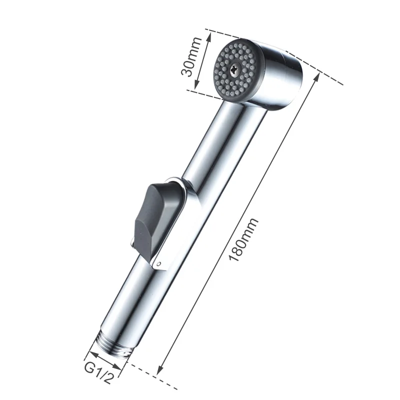 ROVATE Туалет Биде Опрыскиватель регулируемый поток воды душ хромированный ручной спрей с крышкой настенный вагинальный душ