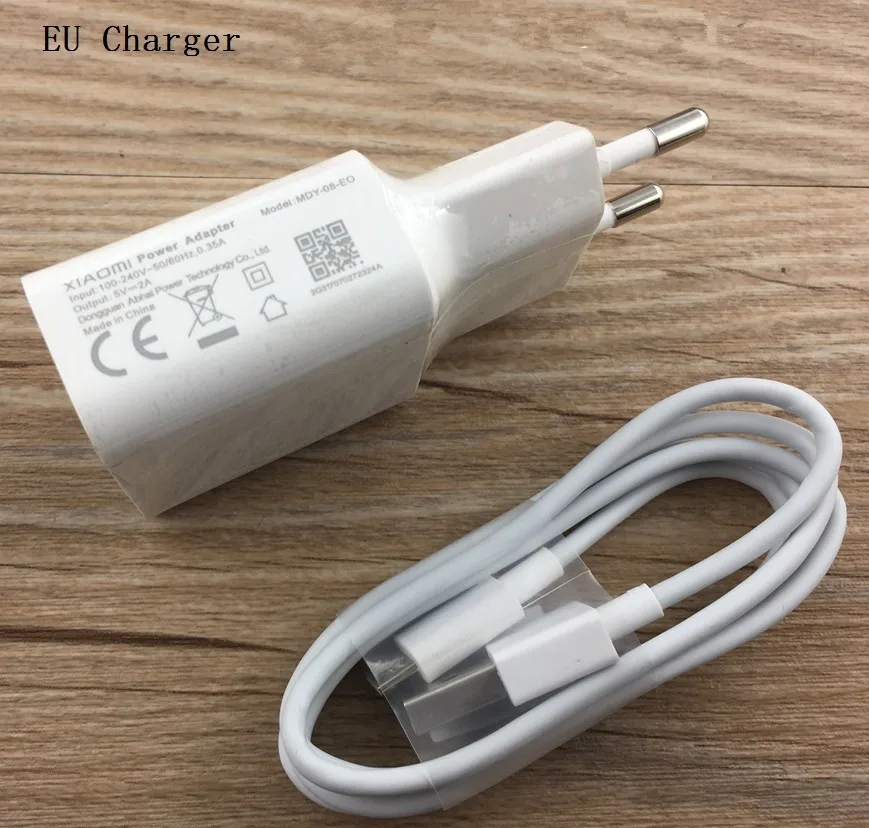 

Xiaomi 5V 2A Charger EU Wall Plug Fast Quick Charger Adapter + Micro USB Data Cable for Redmi 7 7A 6 6A 5 5A 5plus mi 4 4X 3S