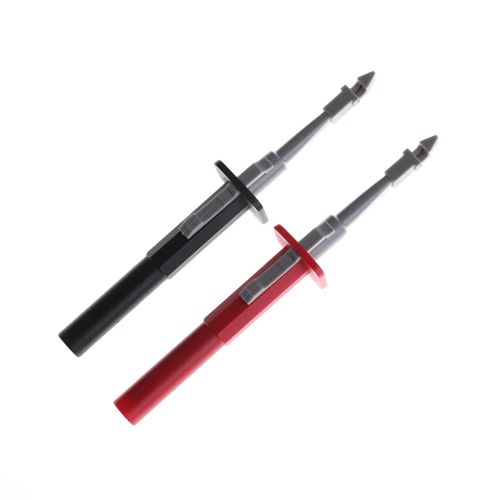 2Pcs Alligator Probes For Car Circuit Detection Insulation Piercing Test Clip Set