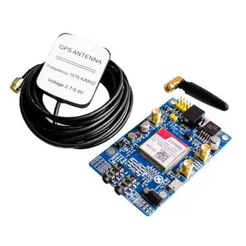 

5sets/lot SIM808 Module GSM GPRS GPS Development Board IPX SMA with GPS Antenna for Raspberry Pi Support 2G 3G 4G SIM Card