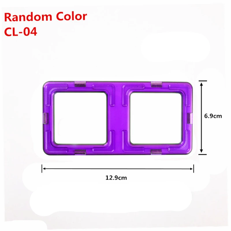 DIY большой размер Магнитный конструктор Строительная Модель Набор строительных блоков магниты аксессуары Кирпичи Детские развивающие игрушки для детей - Цвет: CL-BIG-4