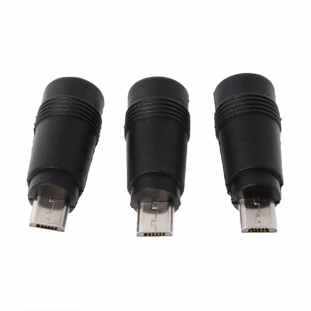 

5Pcs 5.5x2.1mm Female Jack to Micro USB Male Plug DC Power Connector Adapter