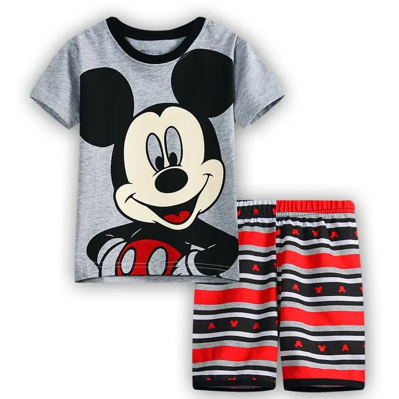 Лидер продаж, летний комплект из 2 предметов для маленьких мальчиков, одежда для сна с изображением супер Марио, одежда для сна, пижамный комплект, От 2 до 7 лет - Цвет: as photo