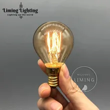 Ретро G45 E14 220V 230V 240V Винтаж 40 Вт E14 Эдисон лампы накаливания винт лампы накаливания для подвесной светильник лампы Decoratives