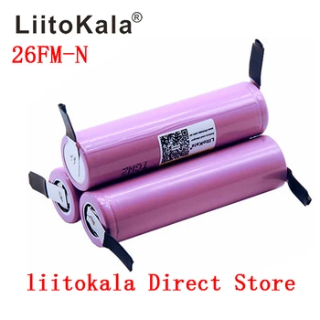 

New 100% Original Liitokala 18650 2600mAh battery ICR18650-26FM Li-ion 3.7 V rechargeable battery+ DIY Nickel sheet