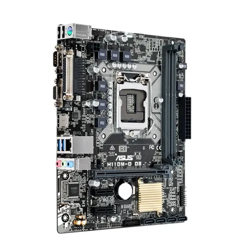 H110M-D D3 настольных ПК материнская плата LGA1151 Pin DDR3 в коробке