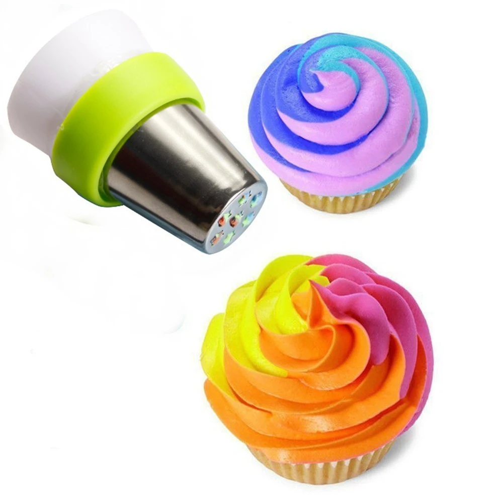 

3Color Couples Tips Cream Bag Icing Cake Tools Decor Russian Baking Nozzle Converter Mould Sugar craft Pastry Candy Mold