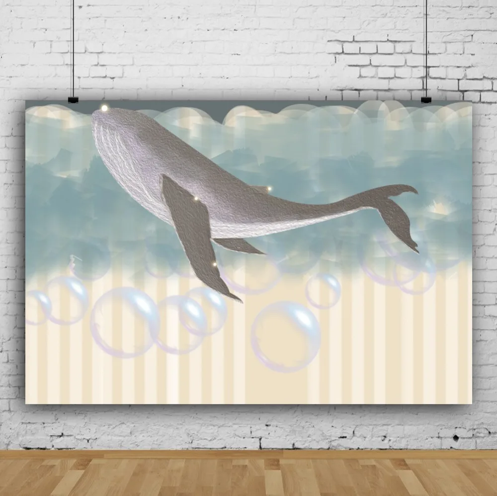 Laeacco Whale Bubbles Wall Underwater Baby Portrait Stage Scene Photography Backgrounds Photographic Backdrops For Photo Studio Laeacco Whale Bubbles Wall Underwater Baby Portrait Stage Scene Photography Backgrounds Photographic Backdrops For Photo Studio