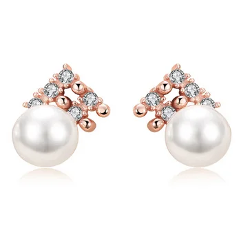 

Shell Pearl Earrings 100% Guaranteed Real 925 Sterling Silver Stud Earrings YH4711
