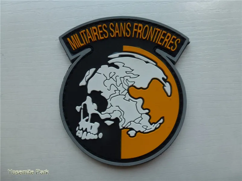 Metal Gear Solid militares sans frontiers Patches PVC morale patch