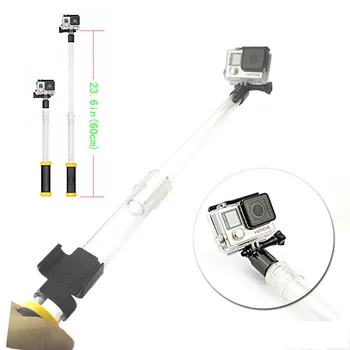

Self Selfie Stick Handheld Waterproof Monopod + Remote Holder Box Clip for Gopro HERO 7 6 5 4 3+ 3 xiaomi yi SJCAM Accessories