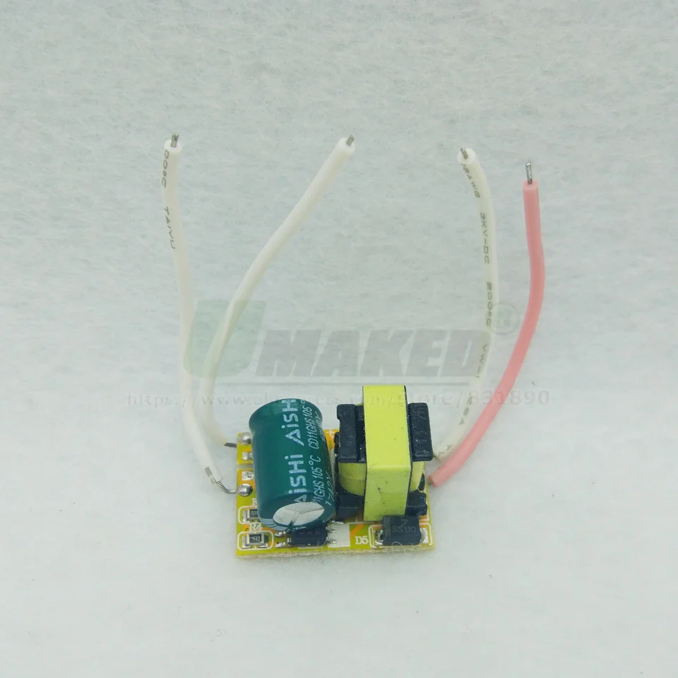 2 шт Светодиодный драйвер Вход AC110V/220 V 1-36 W Питание постоянный ток 300mA IC освещения Трансформатор встроенный для DIY светодиодный лампы