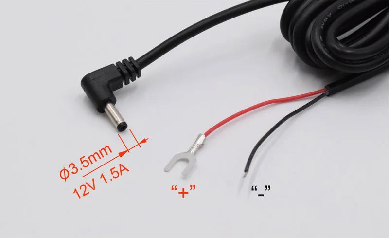 XCGaoon 3,5 мм порт автомобильное зарядное устройство DC преобразователь модуль DC 12 В 24 В до 12 В 1.5A подходит радар детектор, DVR камера длина кабеля 3,5 м 11 футов