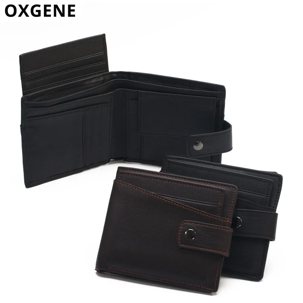 Men's Wallets Genuine Leather Creative Bifold Trendy Fashion Multi