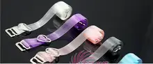 A lot of color mixing 1.0 transparent stripe crystal bra straps Lingerie invisible bra straps 50pair/lot free shipping