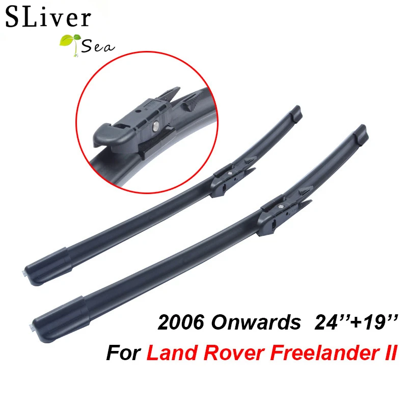 SLIVERYSEA For Land Rover Freelander II 2006 2016 24''+19'' Wipers