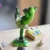 Dancing Frog Statues For Home Decoration Creative Artesanato Para Casa Kawaii Zakka Resin Fairy Artificial Cartoon Frog Statues