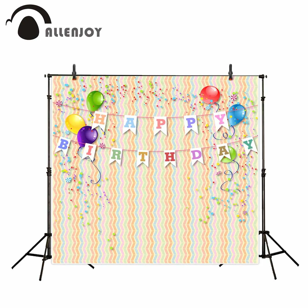 Allenjoy фотография фон красочный воздушный шар тема на день рождения Дети 'scustomize