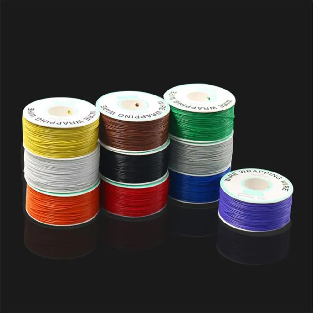 

250 m 30 AWG 10 Color Jumper Wire Wrapping Wire Single Strand Copper Cable Ok Wire Electrical Wire Laptop Motherboard PCB Solder