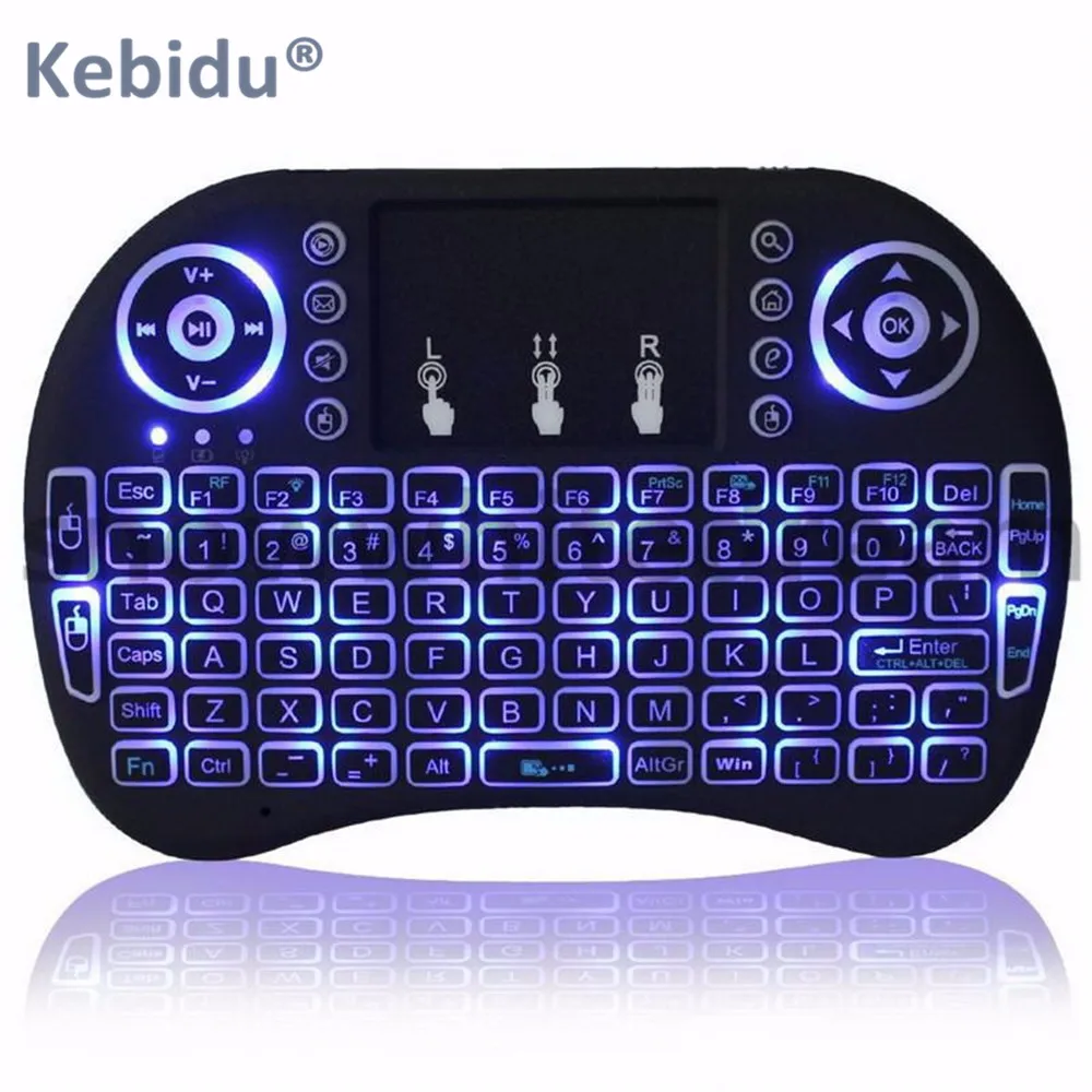 

Kebidumei i8 Wireless Keyboard Russian English Version i8+ 2.4GHz Air Mouse Touchpad Handheld for Android TV BOX Mini PC