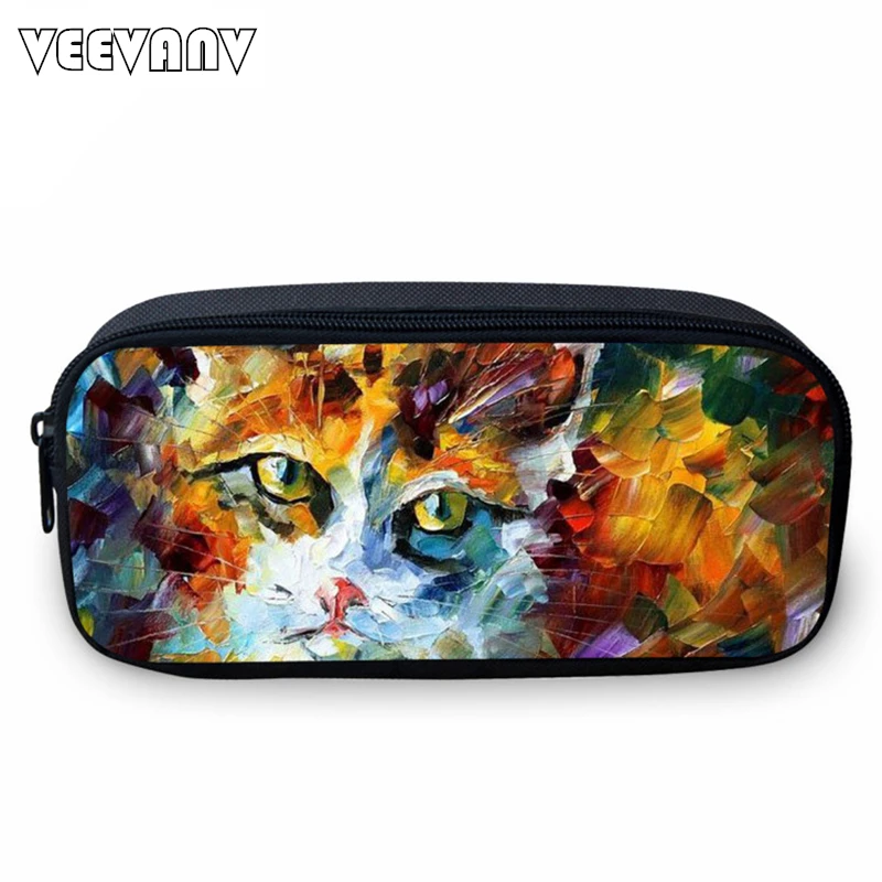 VEEVANV 2017 Cute Cat Small Case for Students Casual Study Box for Girls Fashion Animal Printing Girls Wallets School Cases Kids VEEVANV 2017 Cute Cat Small Case for Students Casual Study Box for Girls Fashion Animal Printing Girls Wallets School Cases Kids