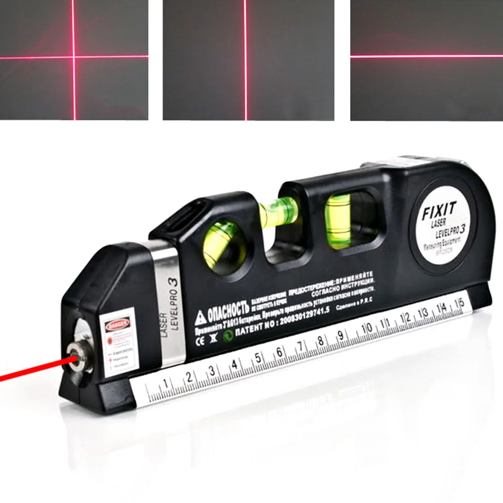 

Pro Measuring Tape tools Infrared Laser Level Ruler Horizontal Vertical Cross Line Laser Leveler Indoor Decoration